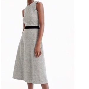 Jcrew gray dress with belt